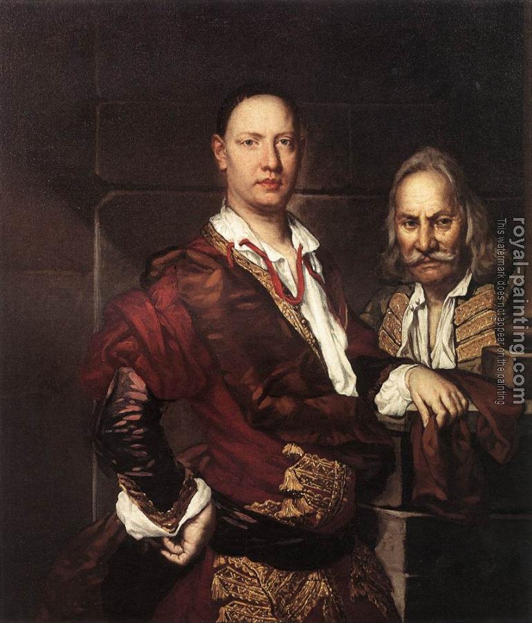 Vittore Ghislandi : Portrait of Giovanni Secco Suardo and his Servant